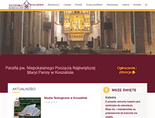 Tablet Screenshot of katedrakoszalin.pl